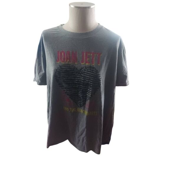 Women's plus size Joan Jett and rhe black hearts reproduction tee Short sleeve 3 - Picture 1 of 3